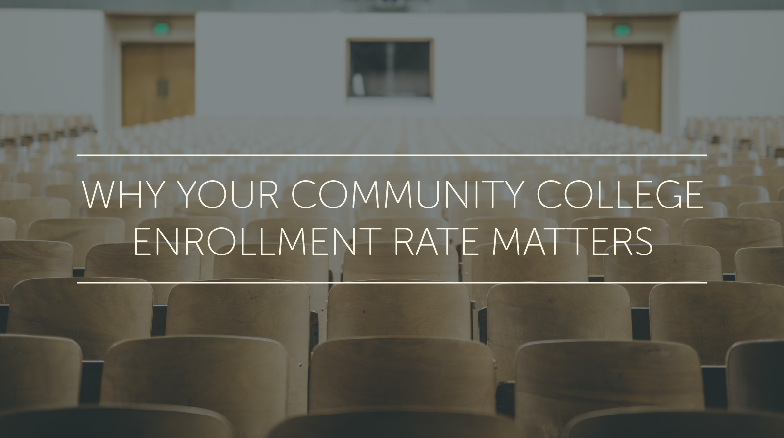 community college enrollment rate
