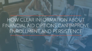 how clear information about financial aid options can improve enrollment and persistence